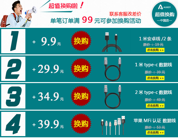 chargeur AUKEY 4A - Ref 1292338 Image 8