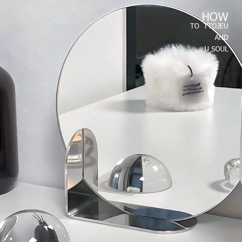 Smart Makeup Mirror Desktop Vanity Table Led Light Three-Color High-End with Light Bedroom Beauty Mirror Light Luxury Smart Makeup Mirror Desktop Vanity Table Led Light Three-Color High-End with Light Bedroom Beauty Mirror Light Luxury