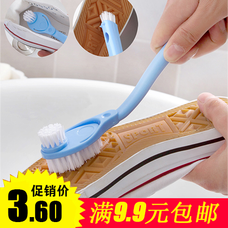 Double head long handle clean washing shoes brushed ball shoe brush shoe brush Shoe special brush cleaning brush