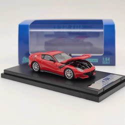 In-Stock Sh 1:64 Modified Realistic Ferrari F12 Tdf with Openable Front Hood, Collectible Alloy Car Model