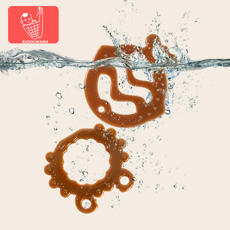 Cloth pocket Mom Baby tooth gum bite Gum Child Baby Grinders Nano Silver Silicone Gel Solid Tooth Instrumental Toy