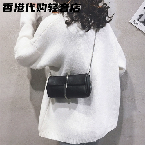 Модная маленькая сумка клатч, цепь, сумка на одно плечо, из натуральной кожи, коллекция 2023