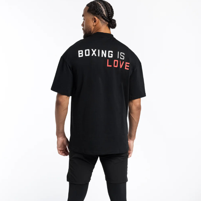 Persian Raul Boxing Is Love Boxing Trendy Short-Sleeve Double-Sided Liquid Nitrogen Fighting Theme
