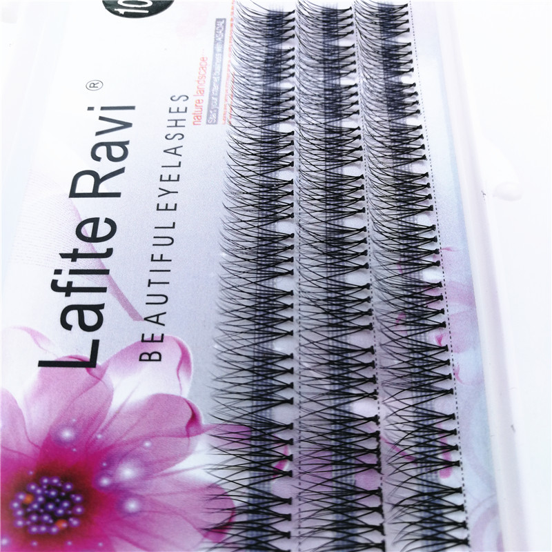 Hàng ngày Mây dài Cụm đơn Lông mi giả Tóc 10 mm Trang điểm Ghép tự nhiên Cross nude Trang điểm cô dâu Trang điểm - Lông mi giả lông mi giả tự nhiên hàn quốc