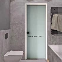 18 Minimalist light luxury narrow edge glass sliding door sliding door kitchen bathroom wall cabinet floor rail door 2 0 thick profiles