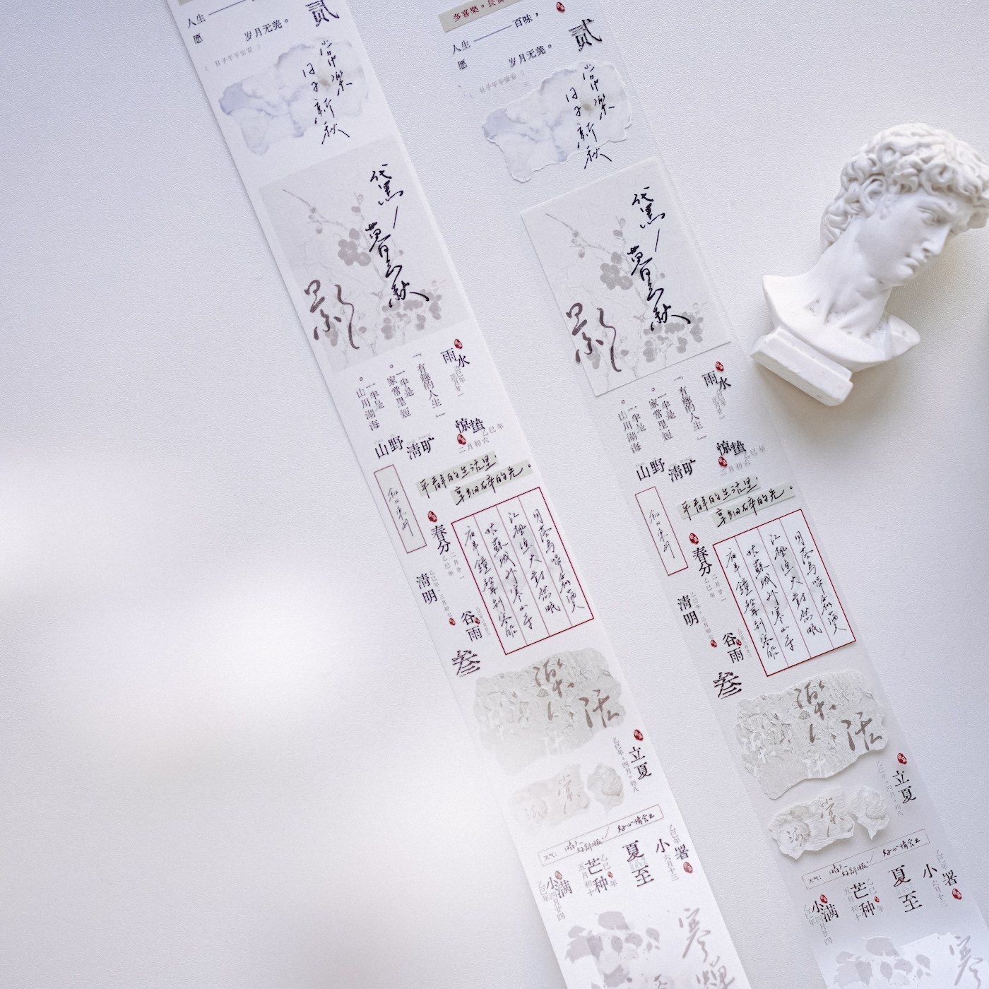 囁きの言葉 台湾和紙 特油 マットPET マスキングテープ レトロモダンな