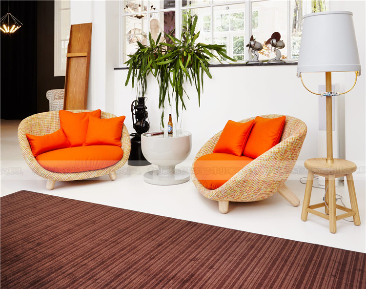 Nordic modern personality love sofa casual negotiation comfort sand release art designer sofa Ke daxia furniture