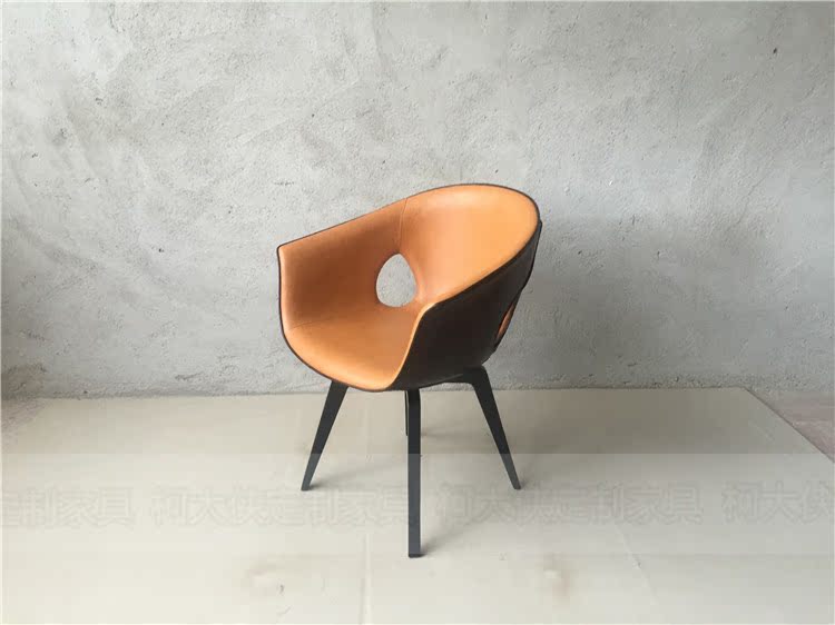 Ke Daxia Bắc Âu sáng tạo thiết kế nội thất cổ điển thực sự chụp phong cách hiện đại đơn giản phổ biến ghế gừng nóng ghế sopha
