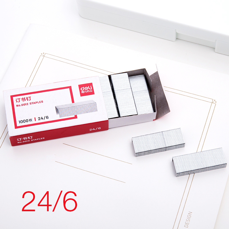 0012 Staples 12 # Universal Staples for Staplers, 24/6 Large Staples, Staples for 30 Pages, Office Use