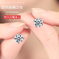 Raise ear piercings hypoallergenic S925 sterling silver ear needles AAA zircon earrings Simple and wild mini stud earrings earrings earrings