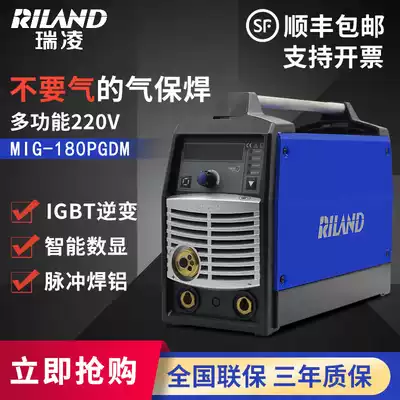 Ruiling MIG180GDM no gas two protection welding machine electric welding argon arc three welding machine 220V aluminum welding machine 180PGDM