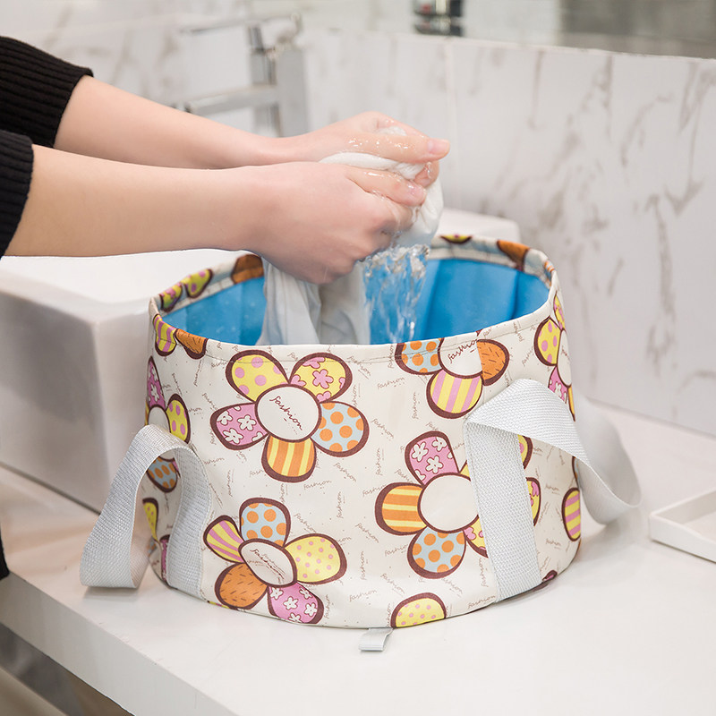 Travel Passable Fold Portable Water Basin Travel Bubble Foot Bucket Large Number Laundry Bag Wash Washbasin Blister Bag Bucket