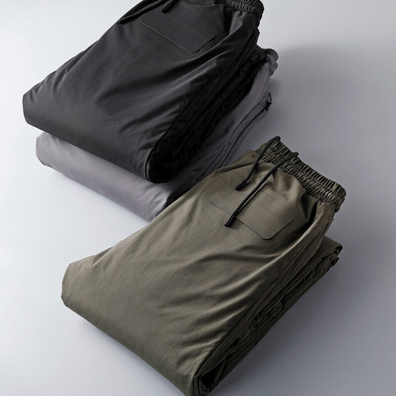 Deep octave winter wear down pants men's high-grade 90% white goose down thickened cold outdoor single wear down pants men