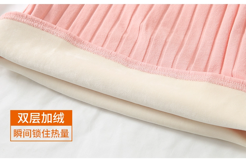 Mùa thu và mùa đông dày cộng với áo nhung ấm áp nữ sinh viên bó sát skinny bó sát kích thước lớn áo sơ mi Slim top bên trong