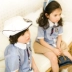 Quần áo mẫu giáo mới đồng phục mùa hè cotton trường Anh gió mùa hè phục vụ lớp áo thể thao - Đồng phục trường học / tùy chỉnh thực hiện đồng phục học sinh tiểu học Đồng phục trường học / tùy chỉnh thực hiện