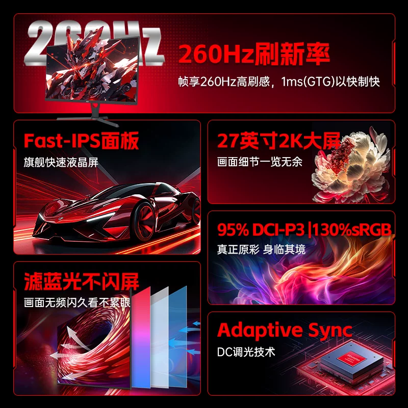 AOC LCD дисплей *S, белый лэптоп, 27G, 27 дюймов, 320 Гц, экран с высокой частотой
