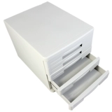 Деликал файловый шкаф 9773 Настольный синдром настольного синдрома хранения пластикового двойного шкафа 5 -слоя без замок черный/серый