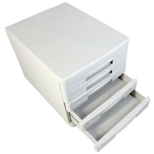 Деликал файловый шкаф 9773 Настольный синдром настольного синдрома хранения пластикового двойного шкафа 5 -слоя без замок черный/серый