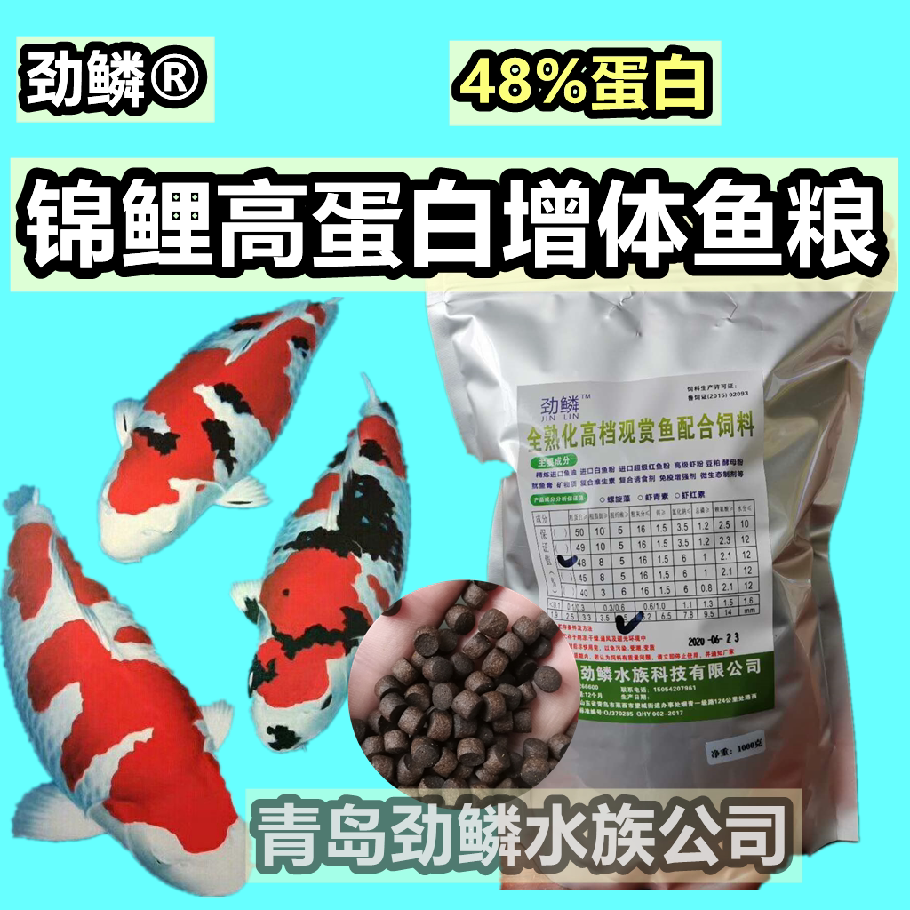 Horse head high-grade high-protein fully cooked koi fish feed Color gain weight gain body fish food Fish food