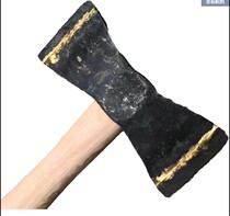 Tungsten steel head chopping axe knocking cement wall cement floor axe chopping stone axe head double-sided chopping axe with wooden handle land decoration