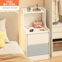 [Модель подбора цветов] [Двойной рисунок] Теплый белый + светло-синий 30*34*70