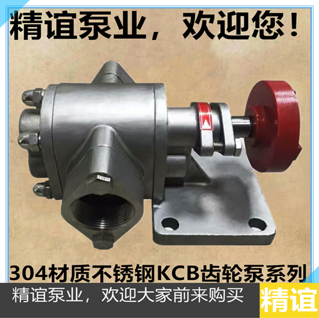 304 material stainless steel gear pump KCB18 3 33 3 55 83 3 Self-priming pump High temperature gear pump
