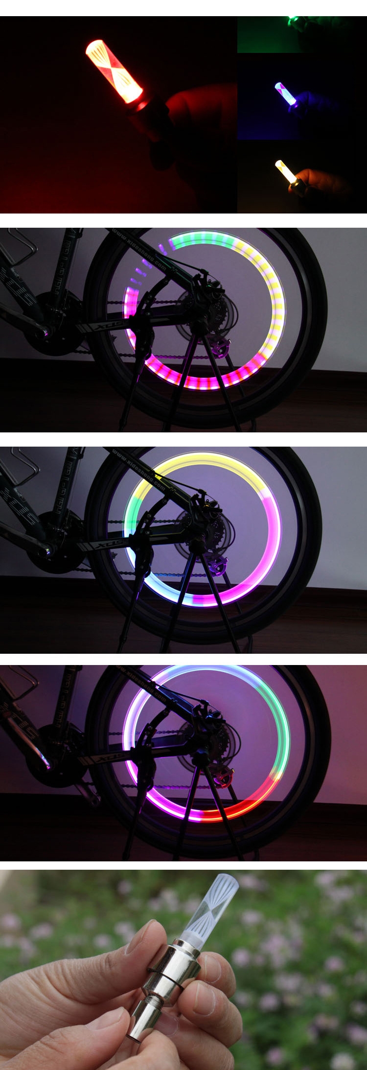 Lumière vélo - feux de Valve - Ref 2403686 Image 63