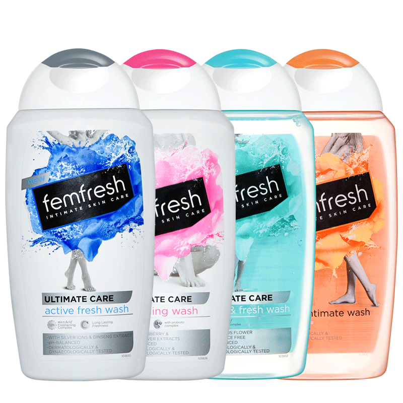 英国进口Femfresh女性私处洗液芳芯护理液250ml