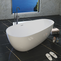 Watma acrylic bathtub Freestanding single adult thin edge bath Household bathroom Hotel bathtub Ordinary