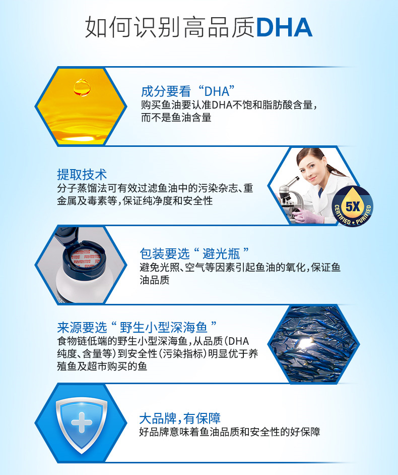 GNC健安喜深海鱼油DHA软胶囊 600mg