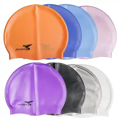 New solid color silicone swimming cap monochrome waterproof swimming cap does not stop men's and women's large swimming cap