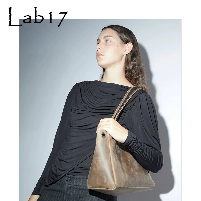 【Paloma Wool Designer Brand】Подтверждена подлинность 24 новая кожаная черезплечевая сумка с металлическими пористыми вставками для женщин