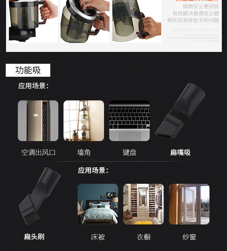 Máy hút bụi khô và ướt Midea OEM máy hút bụi cầm tay siêu yên tĩnh mini mạnh mẽ robot hút bụi xiaomi gen 1