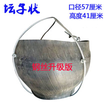 Doulou crane material ash bucket sand rubber wheel bucket crane leather custom lifting hoist upper tire thickened decoration room