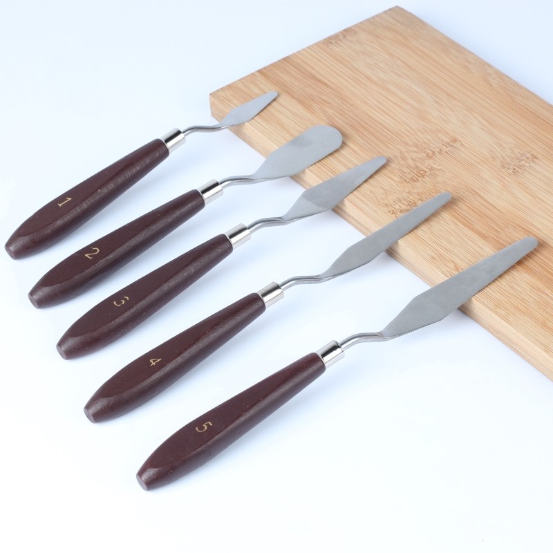 8 10 12 inch stainless steel cake Smear Cream chocolate Smear Knife toning knife Stirring Kiss Knife 5 pieces