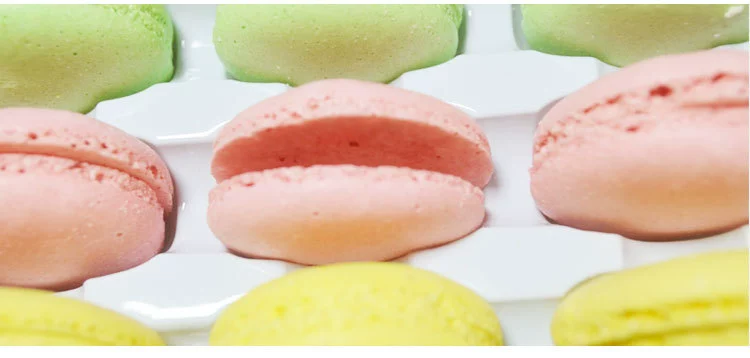 Bánh trang trí đồ trang trí bán thành phẩm bánh macaron màu tráng miệng snack snack snack kem DIY84 lát - Trang trí nội thất