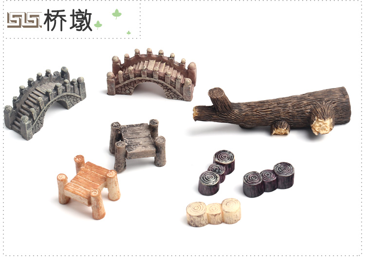 Micro cảnh trong chậu chậu sinh thái chai cát bàn cảnh quan hàng rào đường phố công viên ghế chụp đạo cụ nhỏ đồ trang trí đồ trang trí trang trí nhà bếp