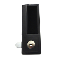 File cabinet lock black buckle combination lock storage cabinet lock handle with lock turn tongue lock iron cabinet lock