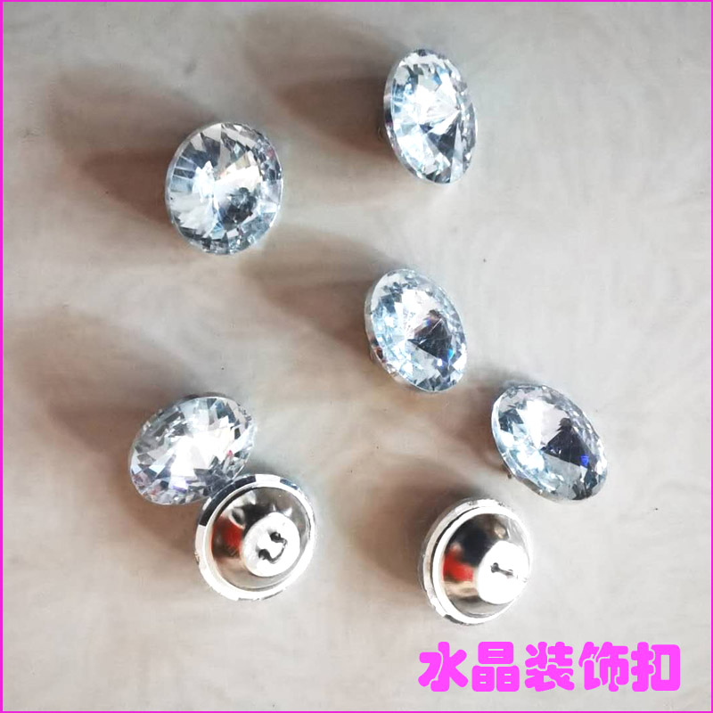 Soft Bag Crystal crystal Seed Satellite Drilling Buckle Sofa Buckle Background Wall DIY pull-in-bottom buckle accessories button