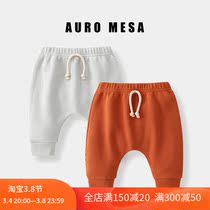 AuroMesa Spring New Baby Wavgins Nets Red Big PP Pants Baby Super Cute Full Cotton Casual Pants