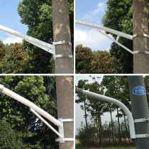 Pick Arm Street Lamp Pole 1 m Pole 1 m 1 5 m Suction Wall Holding Pole New Rural Road Outdoor Street Lamp Head Bracket Custom-made