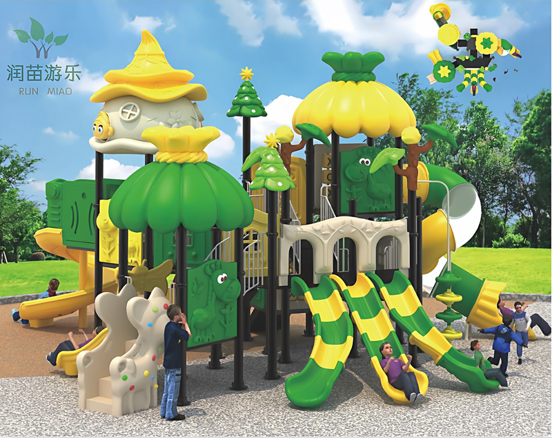 114-Piece Forest Ocean Series Swing and Slide Set for Kindergarten, Outdoor Community, and Large Playground Equipment 114-Piece Forest Ocean Series Swing and Slide Set for Kindergarten, Outdoor Community, and Large Playground Equipment