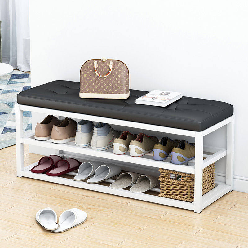 Shoe changing stool Home doorway Shoe cabinet available with soft bag cushions Entrance Indoor accommodating stool Shoe Rack Wearing stool Stool Tailstool