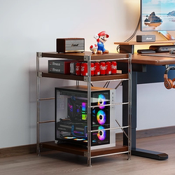 Computer Host Stand, Cabinet Chassis Rack, Base Stand, Small Shelf by the Table, Multi-Layer Optical Axis Storage Cabinet