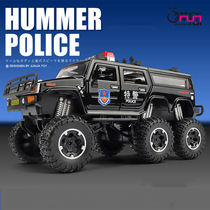 Off-Road special police car toy car childrens toy boy police car car model simulation alloy pickup Big Foot