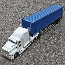 Oversized 1 50 container truck alloy transporter childrens simulation detachable flat transporter toy model