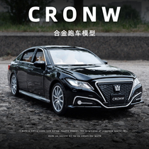 1 32 alloy car model simulation Crown car model metal toy car boy can open the sound and light ornaments