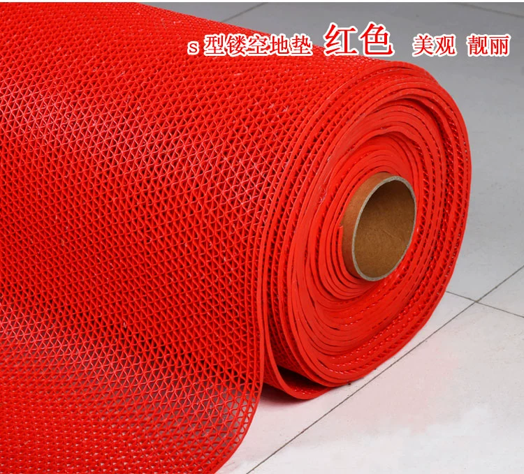 Chống thấm cửa mat chân rỗng pad nhà bếp nước chống trượt thảm PVC phòng tắm s lưới phòng tắm mat tùy chỉnh