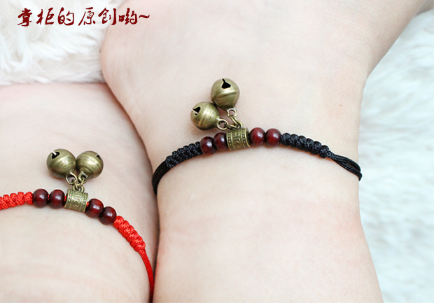 Mua một tặng một cặp sinh viên nam và nữ miễn phí vòng chân chuông retro với bạn gái âm thanh chị gái hoang dại chân đỏ dây thừng lắc chân nam