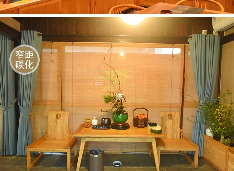Tre rèm màn trập phân vùng màn che nắng che nắng nâng nhiệt Trung Quốc retro Zen ban công phòng ngủ phòng trà - Phụ kiện rèm cửa